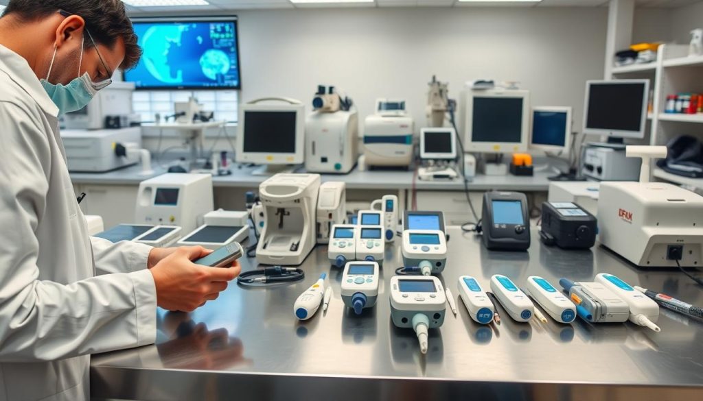 calibration of medical testing devices